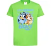 Дитяча футболка 6 Birthday Bluey Лаймовий фото
