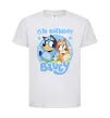Дитяча футболка 6 Birthday Bluey Білий фото