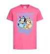 Дитяча футболка 6 Birthday Bluey Яскраво-рожевий фото