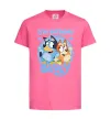 Детская футболка 5 Birthday Bluey Ярко-розовый фото