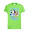 Детская футболка 5 Birthday Bluey Лаймовый фото