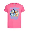 Дитяча футболка 4 Birthday Bluey Яскраво-рожевий фото