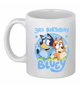Чашка керамическая 3 Birthday Bluey