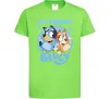 Дитяча футболка 3 Birthday Bluey Лаймовий фото