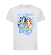 Детская футболка 3 Birthday Bluey Белый фото