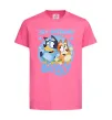 Детская футболка 3 Birthday Bluey Ярко-розовый фото