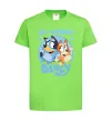 Детская футболка 3 Birthday Bluey Лаймовый фото