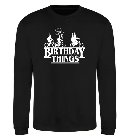 Свитшот Birthday Things Черный фото