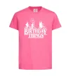 Дитяча футболка Birthday Things Яскраво-рожевий фото