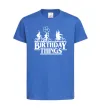 Дитяча футболка Birthday Things Яскраво-синій фото