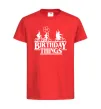 Дитяча футболка Birthday Things Червоний фото