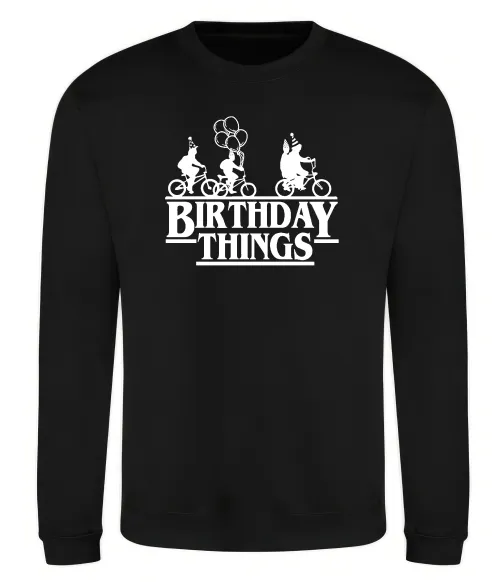 Світшот Birthday Things Чорний фото