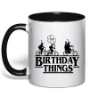 Чашка с цветной ручкой Birthday Things Черный фото