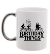 Чашка с цветной ручкой Birthday Things Серебро фото