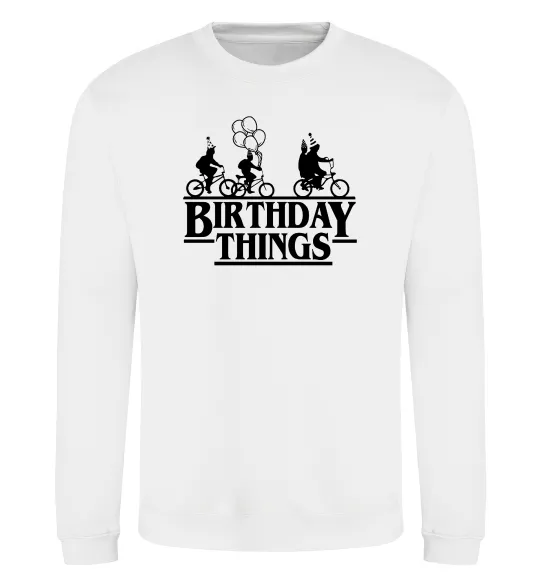 Свитшот Birthday Things Белый фото