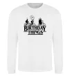 Свитшот Birthday Things Белый фото