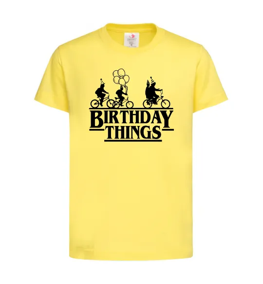 Дитяча футболка Birthday Things Лимонний фото