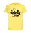 Дитяча футболка Birthday Things Лимонний фото