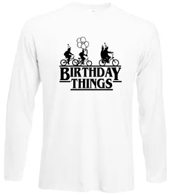 Лонгслив Birthday Things Белый фото