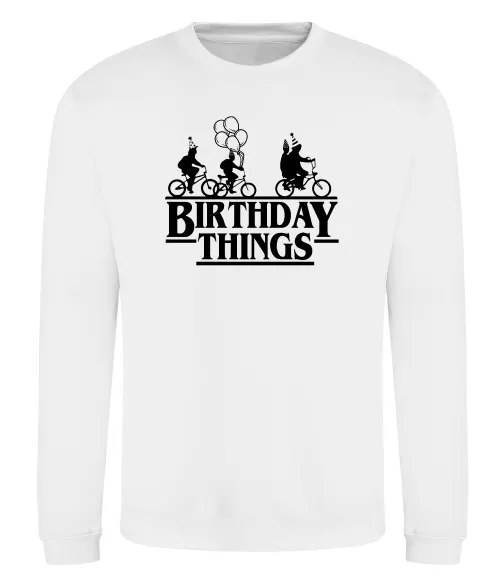 Світшот Birthday Things Білий фото