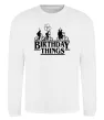 Світшот Birthday Things Білий фото