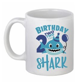 Чашка керамическая Birthday Shark two two two Чашка керамическая Birthday Shark two two two