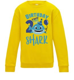 Дитячий світшот Birthday Shark two two two