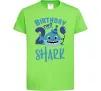 Детская футболка Birthday Shark two two two Лаймовый фото