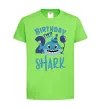 Детская футболка Birthday Shark two two two Лаймовый фото