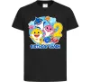 Детская футболка Birthday shark 2 years Черный фото