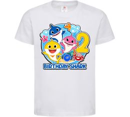 Дитяча футболка Birthday shark 2 years