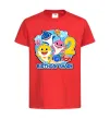 Детская футболка Birthday shark 2 years Красный фото