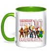 Чашка с цветной ручкой Roblox Birthday boy 10 Лаймовый фото