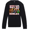 Дитячий світшот Roblox Birthday boy 10 Чорний фото