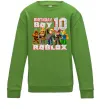 Дитячий світшот Roblox Birthday boy 10 Лаймовий фото