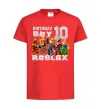 Дитяча футболка Roblox Birthday boy 10 Червоний фото