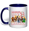 Чашка с цветной ручкой Roblox Birthday boy 9 Глубокий темно-синий фото