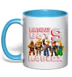 Чашка с цветной ручкой Roblox Birthday boy 9 Голубой фото