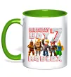 Чашка з кольоровою ручкою Roblox Birthday Boy 7 Лаймовий фото