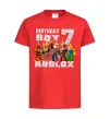 Дитяча футболка Roblox Birthday Boy 7 Червоний фото