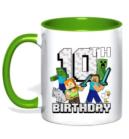 Чашка с цветной ручкой Stranger birthday Красный фото