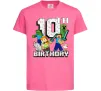 Дитяча футболка 10 років Майнкрафт Яскраво-рожевий фото