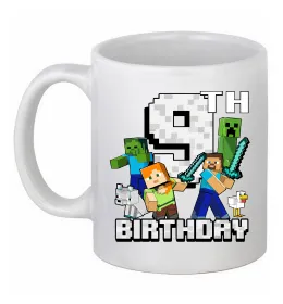 Чашка керамическая Пікачу День народження 9 Белый фото