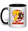 Чашка с цветной ручкой Sonic Birthday 7 Черный фото