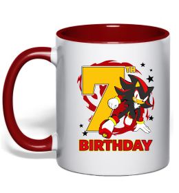 Чашка з кольоровою ручкою Sonic Birthday 7