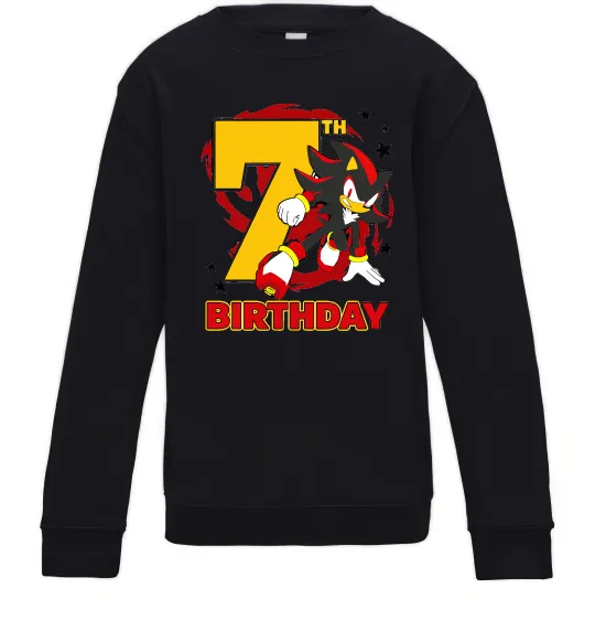 Детский Свитшот Sonic Birthday 7 Черный фото