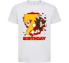 Детская футболка Sonic Birthday 7 Белый фото