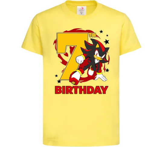Детская футболка Sonic Birthday 7 Лимонный фото