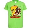 Детская футболка Sonic Birthday 7 Лаймовый фото