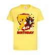 Дитяча футболка Sonic Birthday 7 Лимонний фото